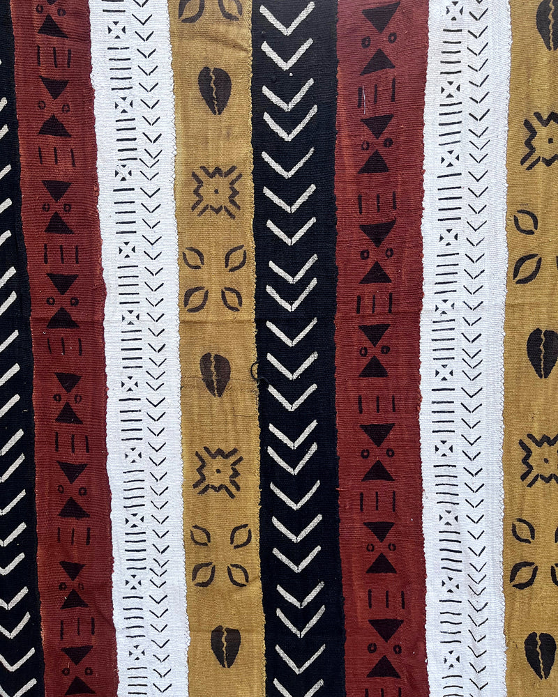 African handmade Bogolan Mud cloth fabric - Afrilege