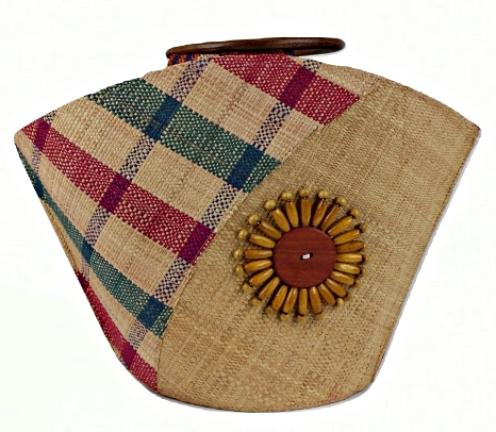 African Handmade Raffia Fibers Basket Handbag - Afrilege