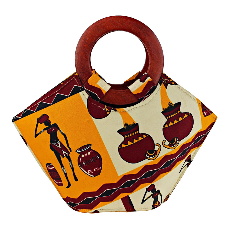 Chike African Hand Woven Raffia Fibers Handbag ( Small) - Afrilege