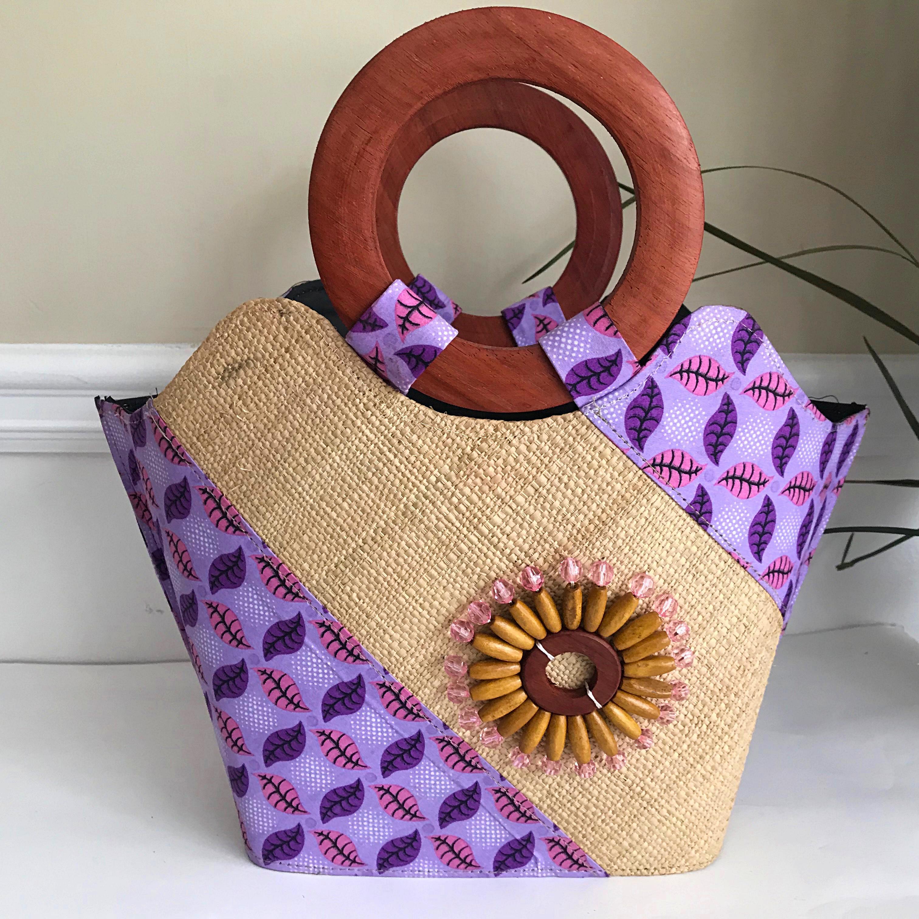 Cross Stitch Project Bag - African Fabric