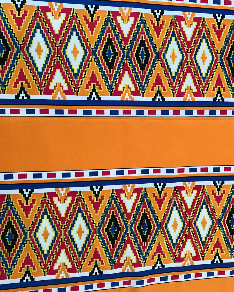 Satin Silk Kente African print fabric - Afrilege