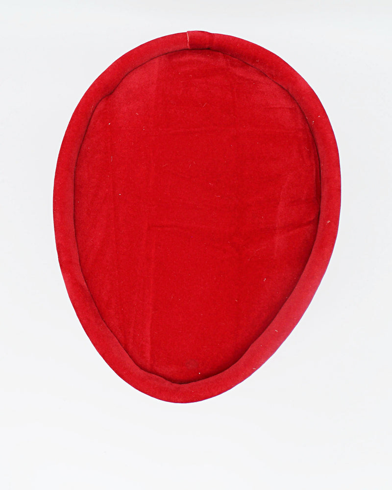 Red velvet hat for men - Afrilege