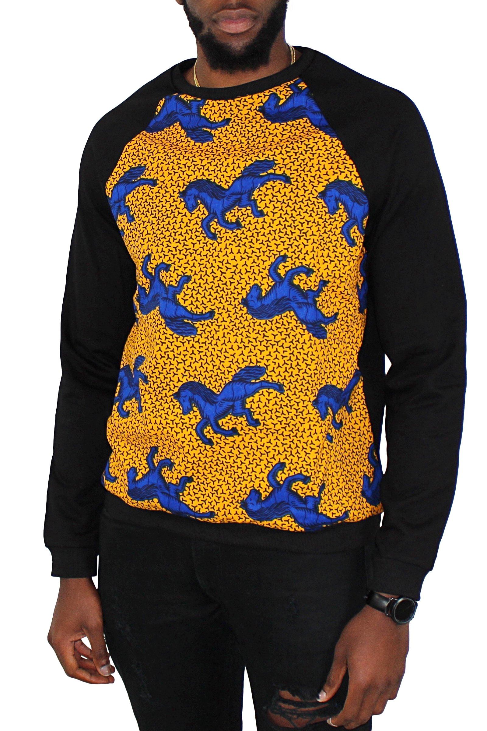Ajani African Print Men's Sweatshirt
