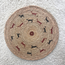 African Fulani Mbeedu Roundel Flat Woven Basket - Afrilege