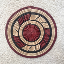 African Fulani Mbeedu Roundel Flat Woven Basket - Afrilege