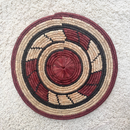 African Fulani Mbeedu Roundel Flat Woven Basket - Afrilege