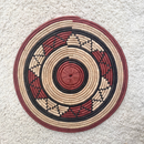 African Fulani Mbeedu Roundel Flat Woven Basket - Afrilege