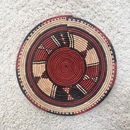 African Fulani Mbeedu Roundel Flat Woven Basket