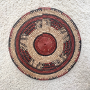 African Fulani Mbeedu Roundel Flat Woven Basket - Afrilege