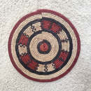 African Fulani Mbeedu Roundel Flat Woven Basket - Afrilege