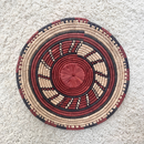 African Fulani Mbeedu Roundel Flat Woven Basket - Afrilege