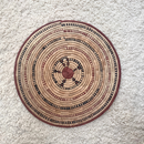African Fulani Mbeedu Roundel Flat Woven Basket - Afrilege