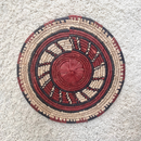 African Fulani Mbeedu Roundel Flat Woven Basket - Afrilege