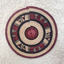 African Fulani Mbeedu Roundel Flat Woven Basket - Afrilege