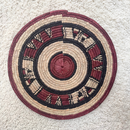 African Fulani Mbeedu Roundel Flat Woven Basket - Afrilege