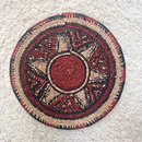 African Fulani Mbeedu Roundel Flat Woven Basket - Afrilege