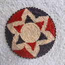 12" Handwoven Flat Baskets for wall decor