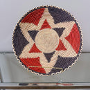 12" Handwoven Flat Baskets for wall decor