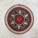 African Fulani Mbeedu Roundel Flat Woven Basket - Afrilege