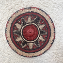 African Fulani Mbeedu Roundel Flat Woven Basket - Afrilege