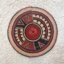 African Fulani Mbeedu Roundel Flat Woven Basket - Afrilege