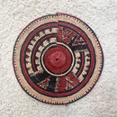 African Fulani Mbeedu Roundel Flat Woven Basket - Afrilege