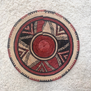 African Fulani Mbeedu Roundel Flat Woven Basket - Afrilege