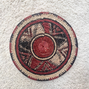 African Fulani Mbeedu Roundel Flat Woven Basket - Afrilege