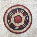 African Fulani Mbeedu Roundel Flat Woven Basket - Afrilege