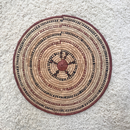 African Fulani Mbeedu Roundel Flat Woven Basket - Afrilege