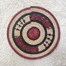 African Fulani Mbeedu Roundel Flat Woven Basket - Afrilege