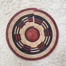 African Fulani Mbeedu Roundel Flat Woven Basket - Afrilege