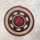 African Fulani Mbeedu Roundel Flat Woven Basket