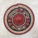 African Fulani Mbeedu Roundel Flat Woven Basket - Afrilege