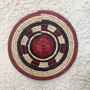 African Fulani Mbeedu Roundel Flat Woven Basket