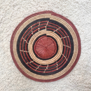 African Fulani Mbeedu Roundel Flat Woven Basket - Afrilege