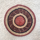 African Fulani Mbeedu Roundel Flat Woven Basket - Afrilege