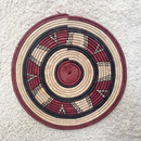 African Fulani Mbeedu Roundel Flat Woven Basket - Afrilege
