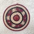 African Fulani Mbeedu Roundel Flat Woven Basket - Afrilege