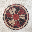 African Fulani Mbeedu Roundel Flat Woven Basket - Afrilege