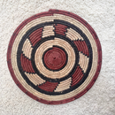 African Fulani Mbeedu Roundel Flat Woven Basket - Afrilege