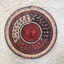 African Fulani Mbeedu Roundel Flat Woven Basket - Afrilege