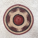 African Fulani Mbeedu Roundel Flat Woven Basket - Afrilege