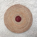 African Fulani Mbeedu Roundel Flat Woven Basket - Afrilege