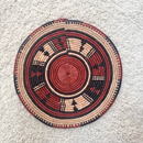 African Fulani Mbeedu Roundel Flat Woven Basket - Afrilege