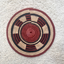 African Fulani Mbeedu Roundel Flat Woven Basket