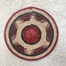 African Fulani Mbeedu Roundel Flat Woven Basket - Afrilege