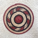 African Fulani Mbeedu Roundel Flat Woven Basket - Afrilege