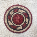 African Fulani Mbeedu Roundel Flat Woven Basket - Afrilege