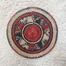 African Fulani Mbeedu Roundel Flat Woven Basket